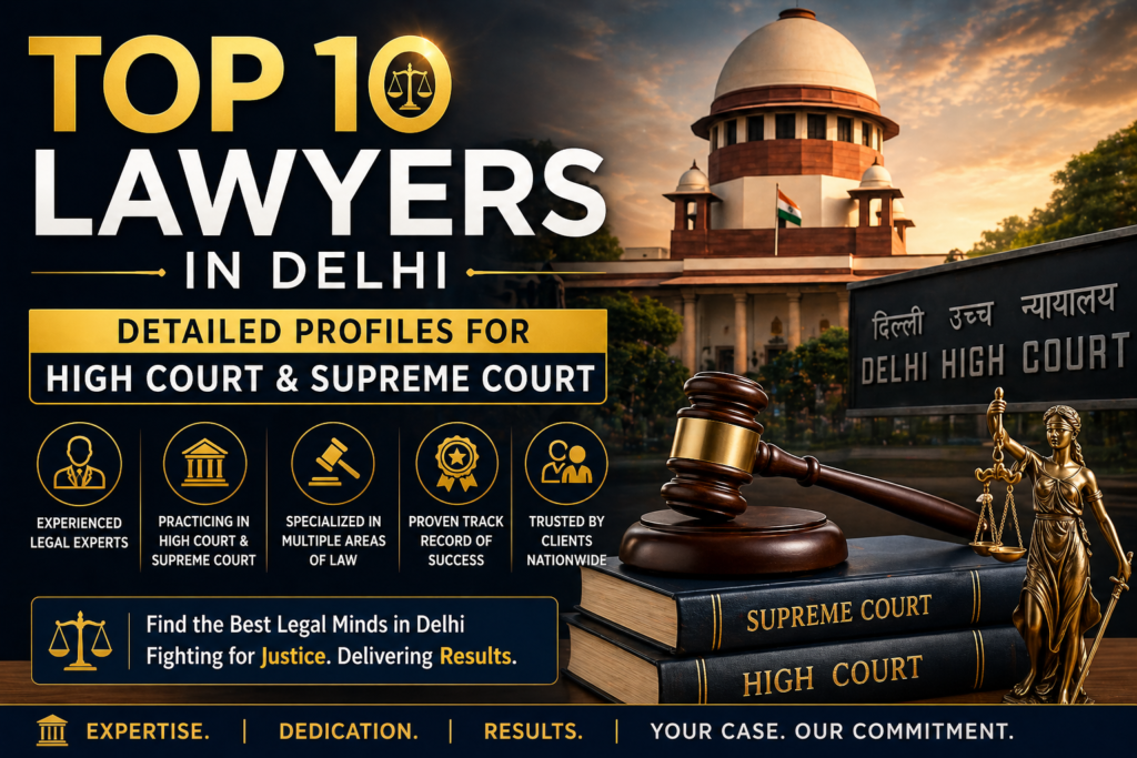 10 Specialised Lawyers In Delhi High Court Supreme Court