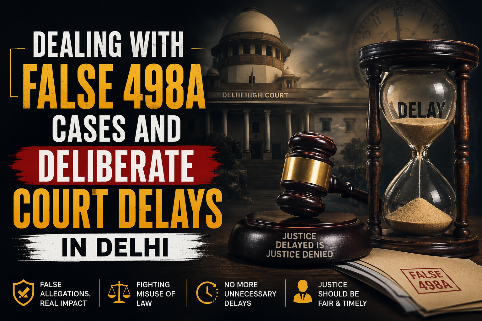 False 498A Case Defense Delhi Divorce Delays