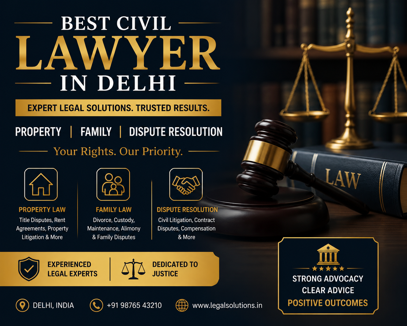 Expert legal solutions in Delhi
