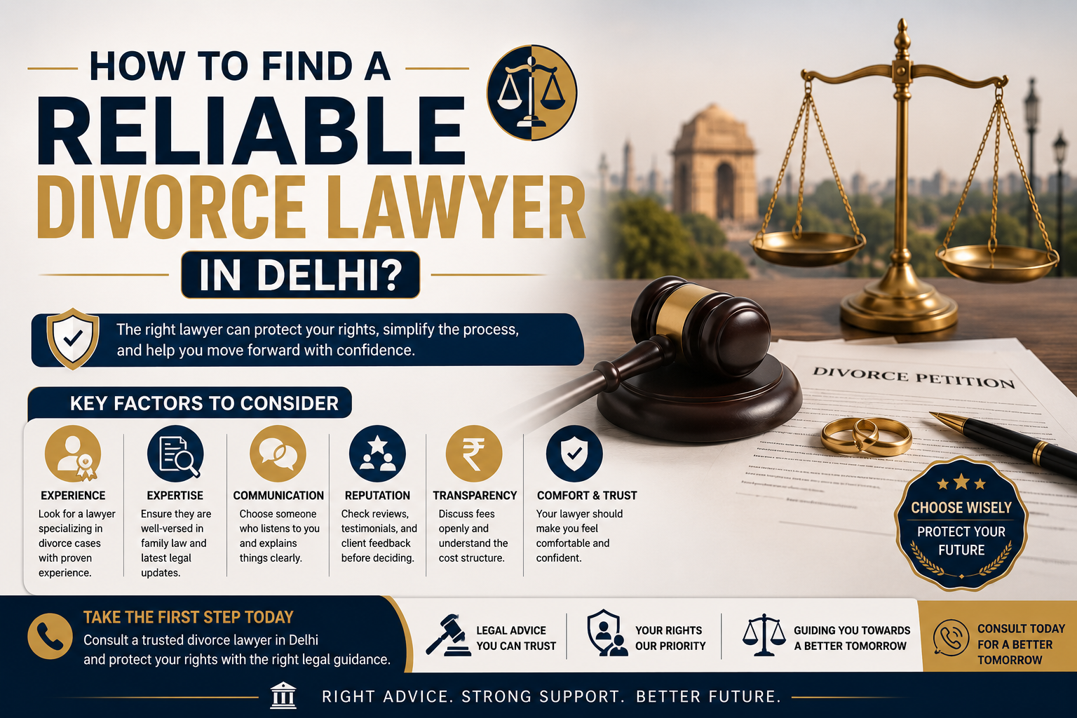 How to Find a Reliable Divorce Lawyer in Delhi