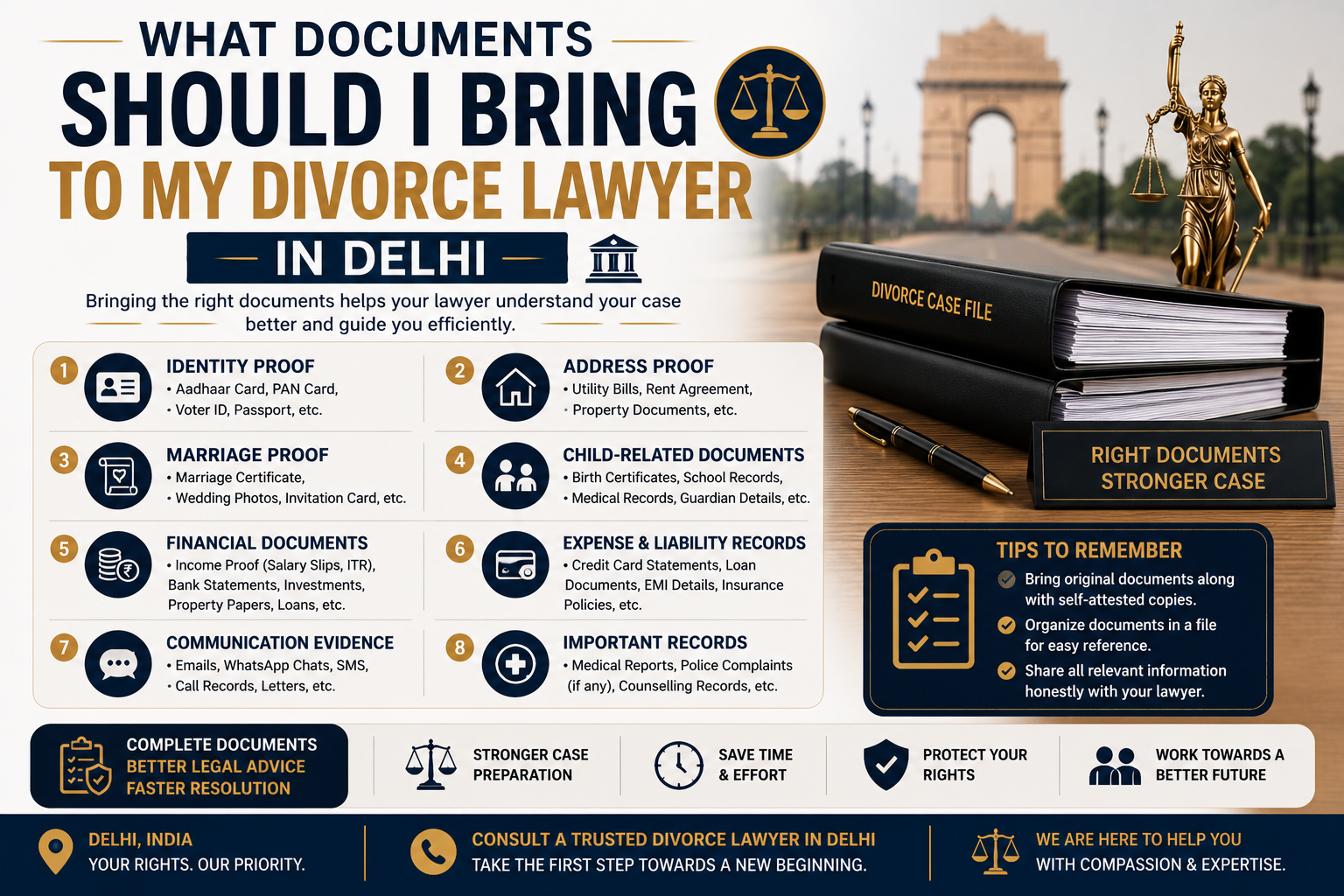 Documents Needed For Divorce Lawyer Delhi