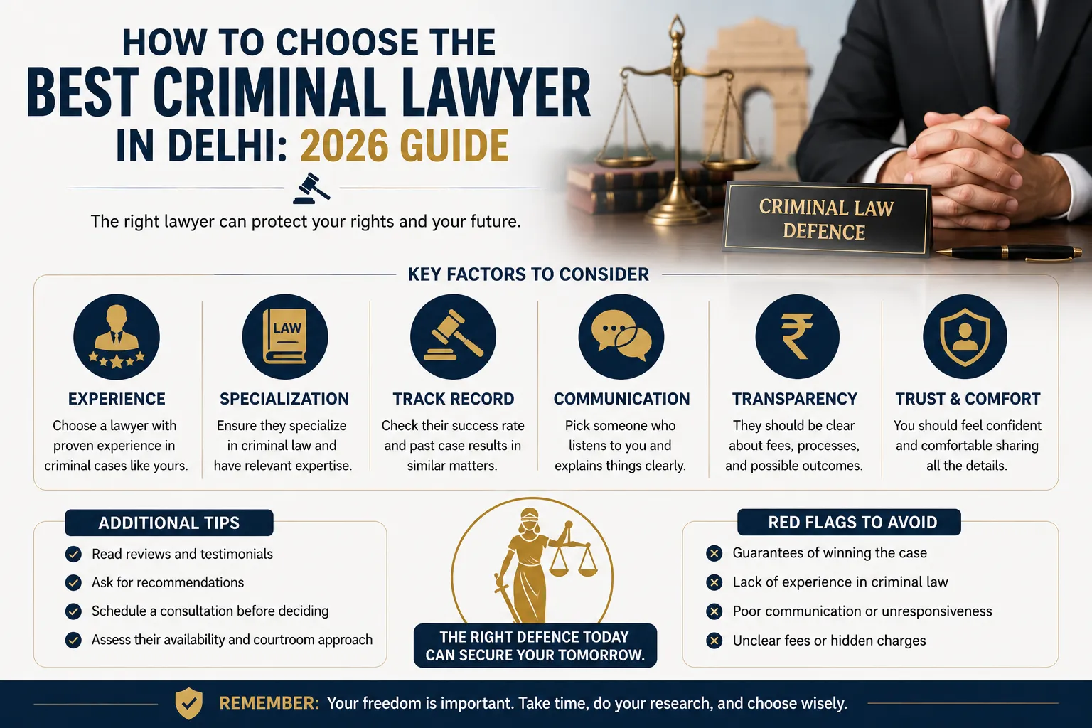 How Do You Choose the Best Criminal Lawyer in Delhi