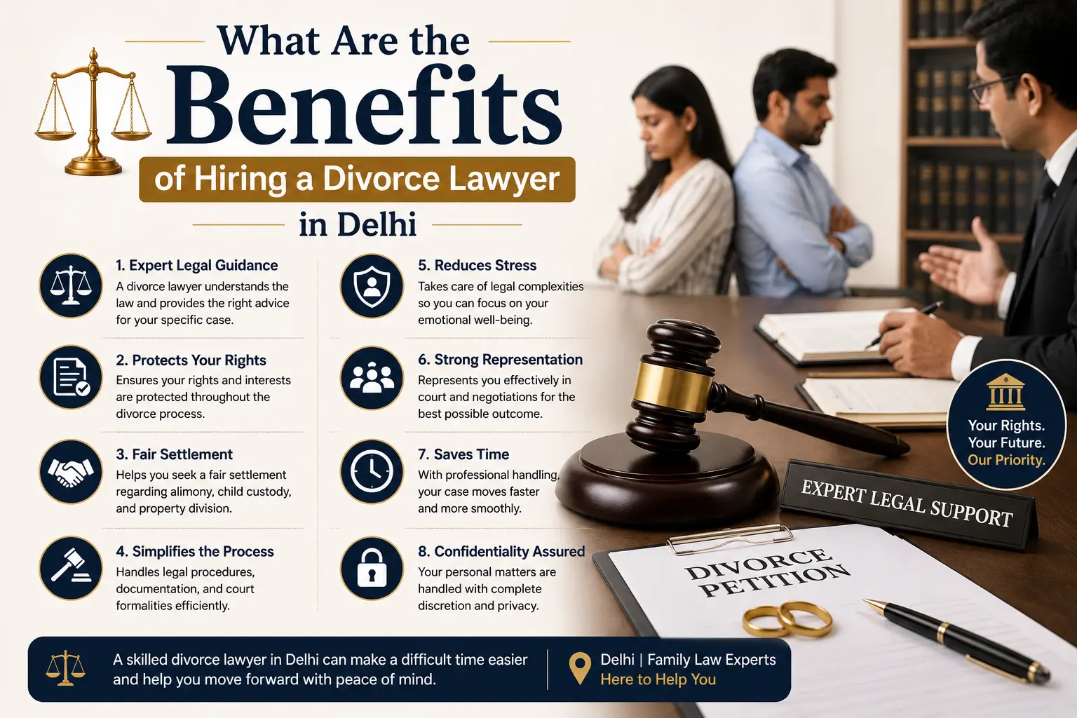 What Are the Benefits of Hiring a Divorce Lawyer in Delhi