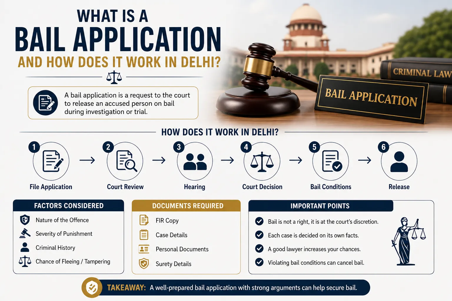 What Is a Bail Application and How Does It Work in Delhi