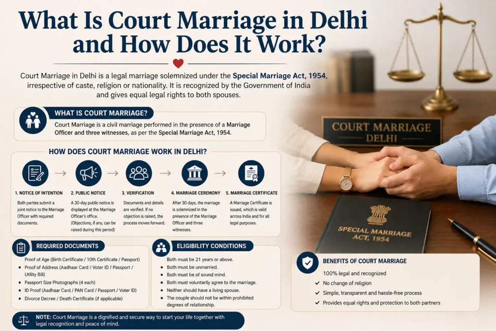 What Is Court Marriage in Delhi and How Does It Work