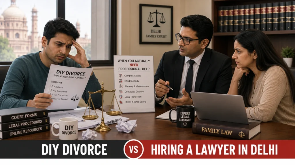 DIY Divorce vs Lawyer in Delhi – When You Need Help