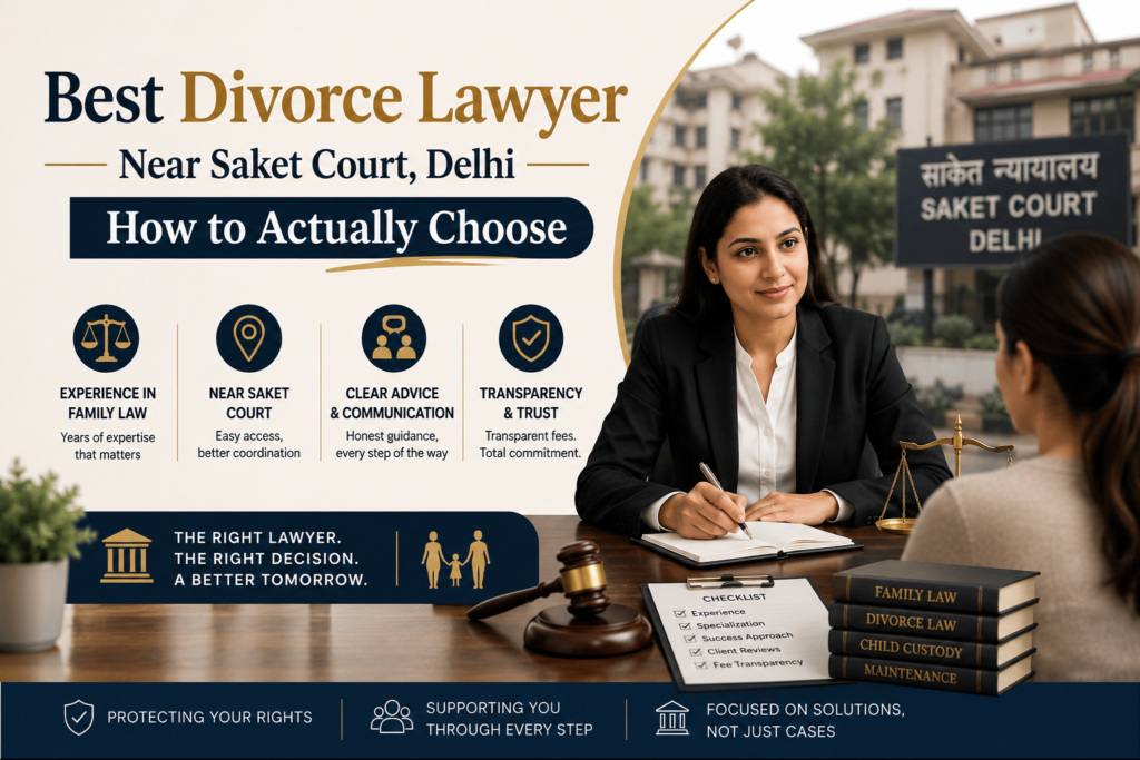 Best Divorce Lawyer Near Saket Court, Delhi — How to Actually Choose