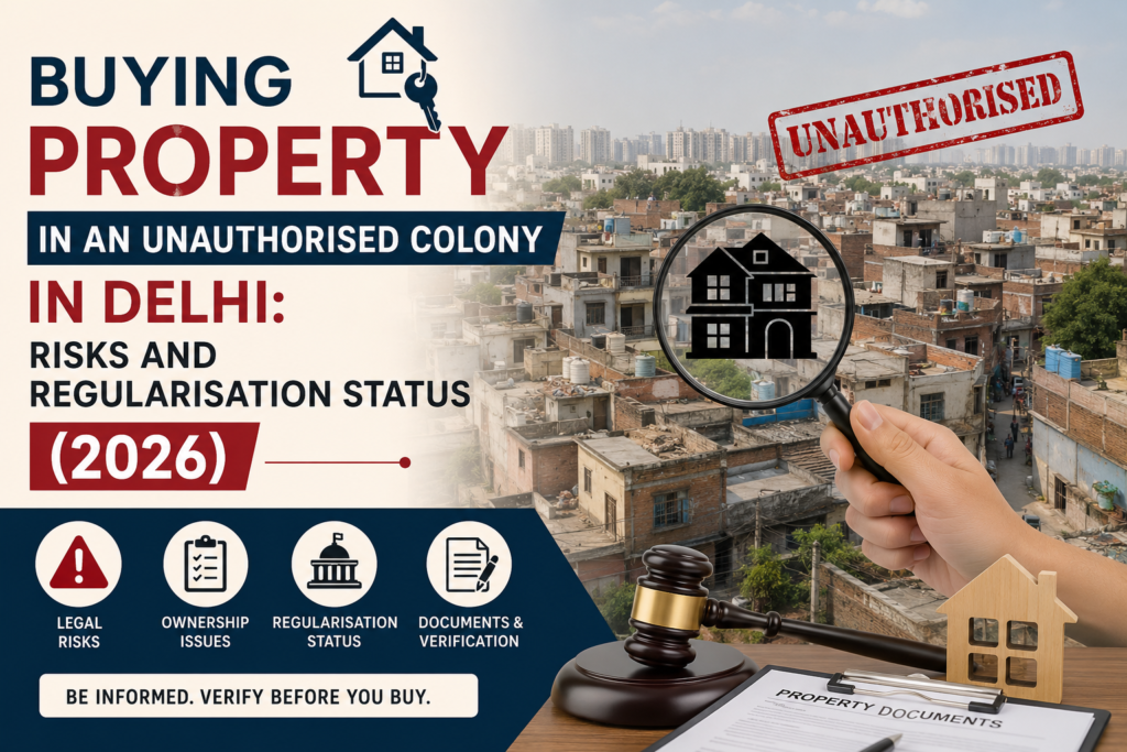 Unauthorised Colony Property Delhi