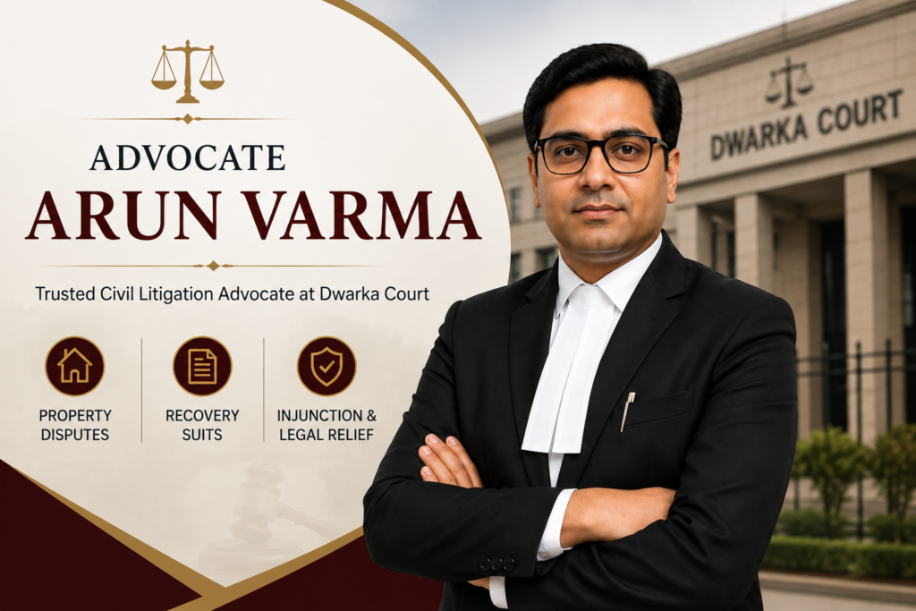 Advocate Arun Varma — Trusted Civil Litigation Advocate at Dwarka Court