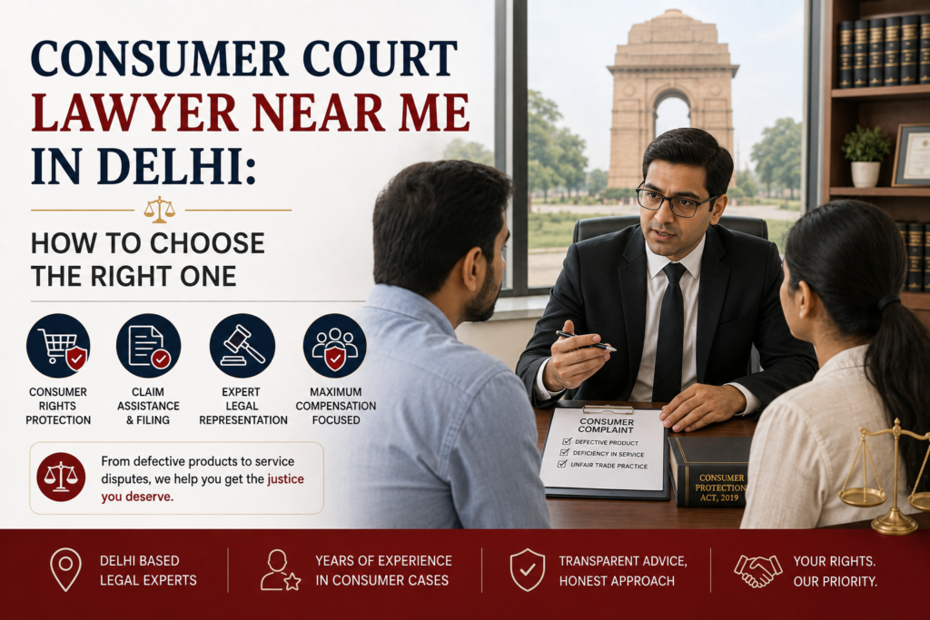 Consumer Court Lawyer Near Me in Delhi: How to Choose the Right One