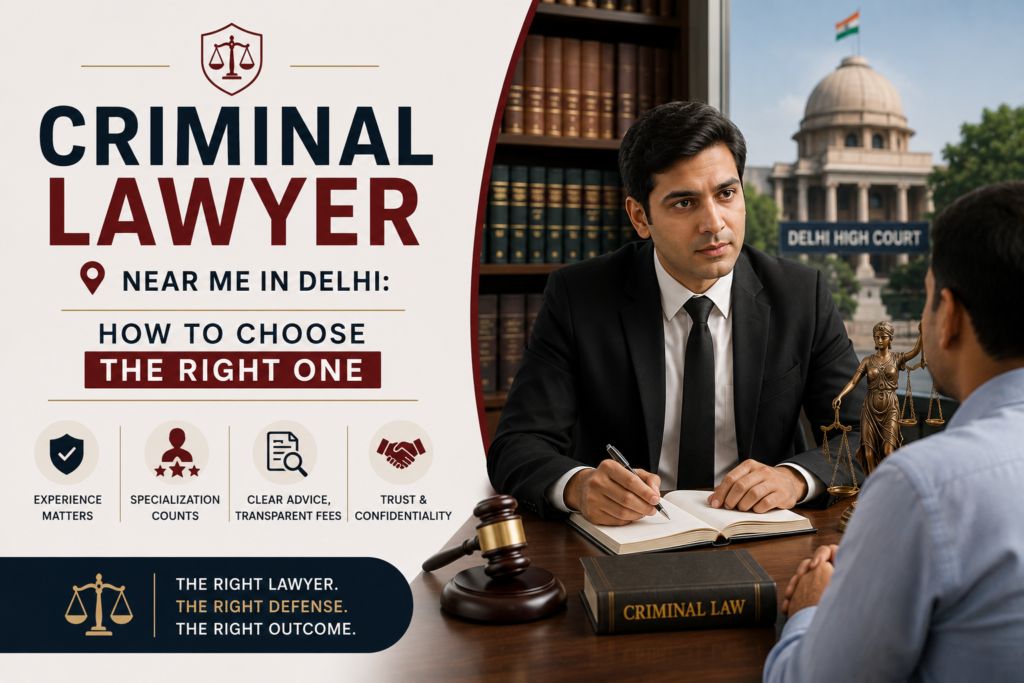 Criminal Lawyer Near Me in Delhi: How to Choose the Right One