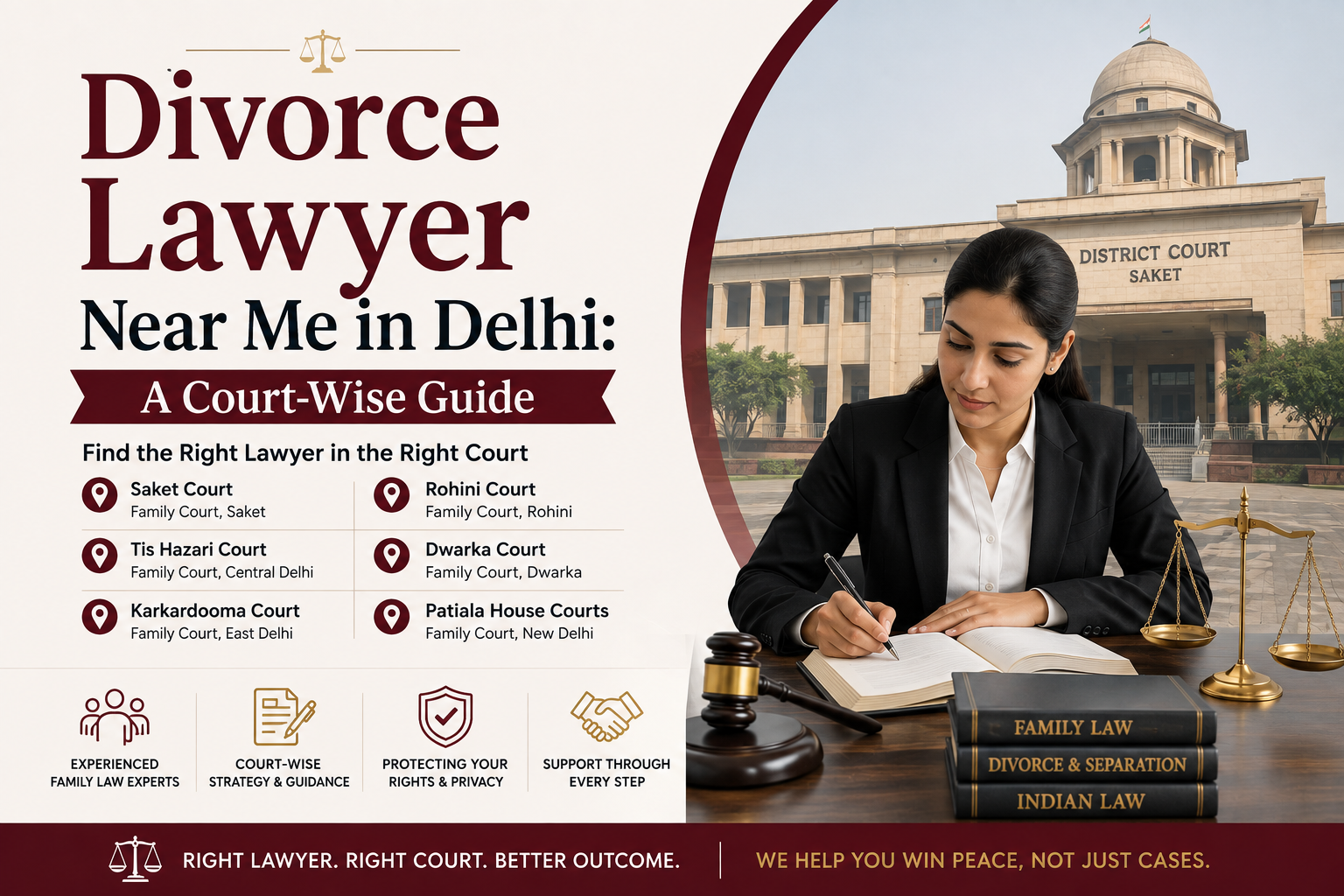 Divorce Lawyer Near Me in Delhi: A Court-Wise Guide