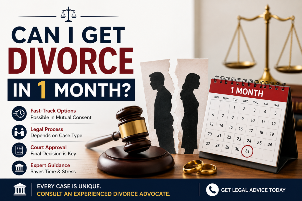Can I Get Divorce in 1 Month