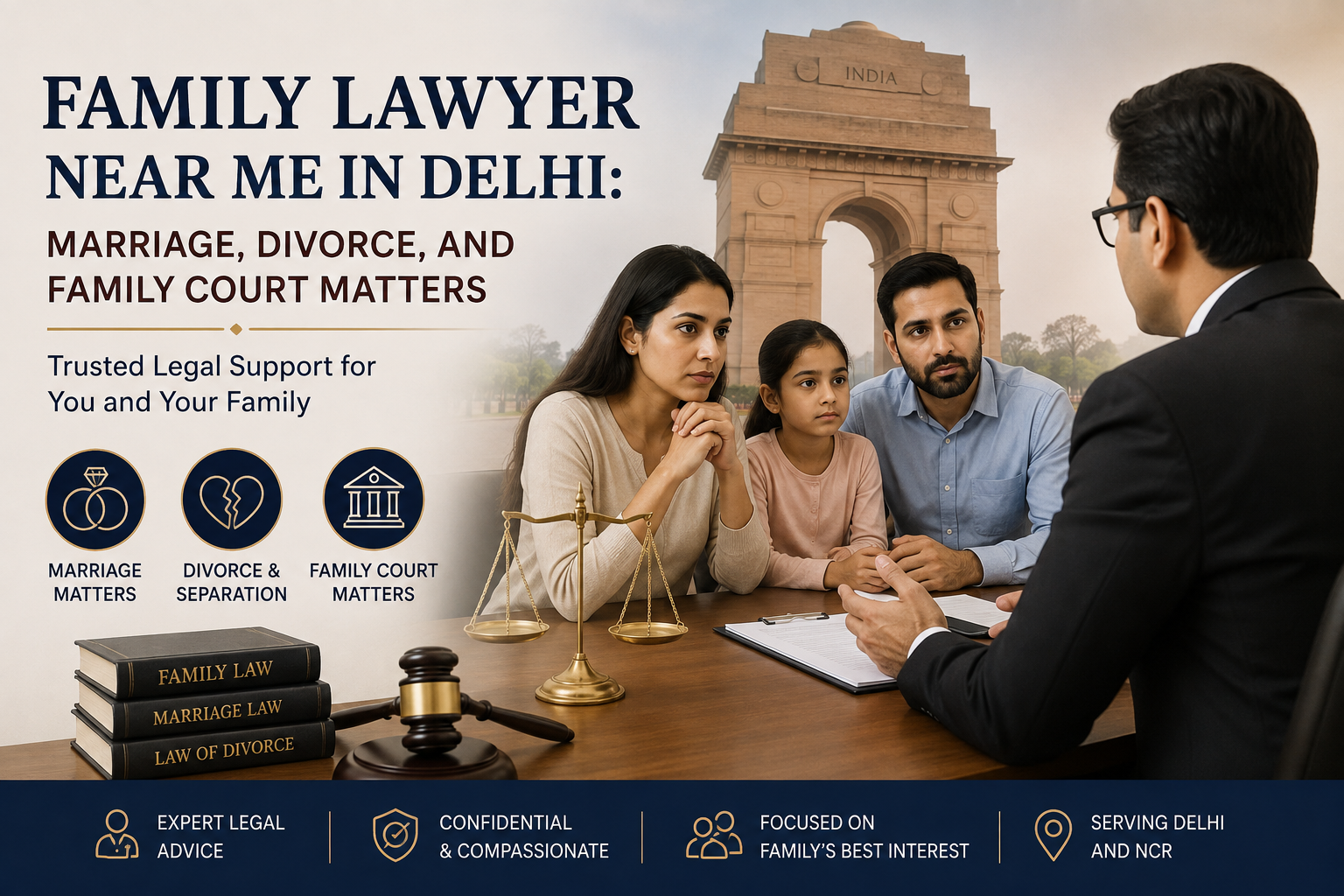 Family Lawyer Near Me in Delhi: Marriage, Divorce, and Family Court Matters
