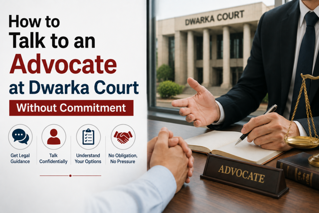How to Talk to an Advocate at Dwarka Court Without Commitment