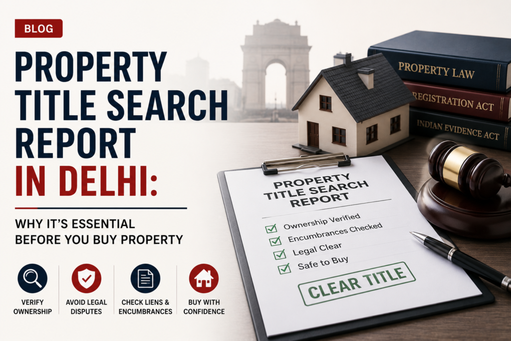 Property Title Search Report in Delhi: Why It’s Essential Before You Buy Property