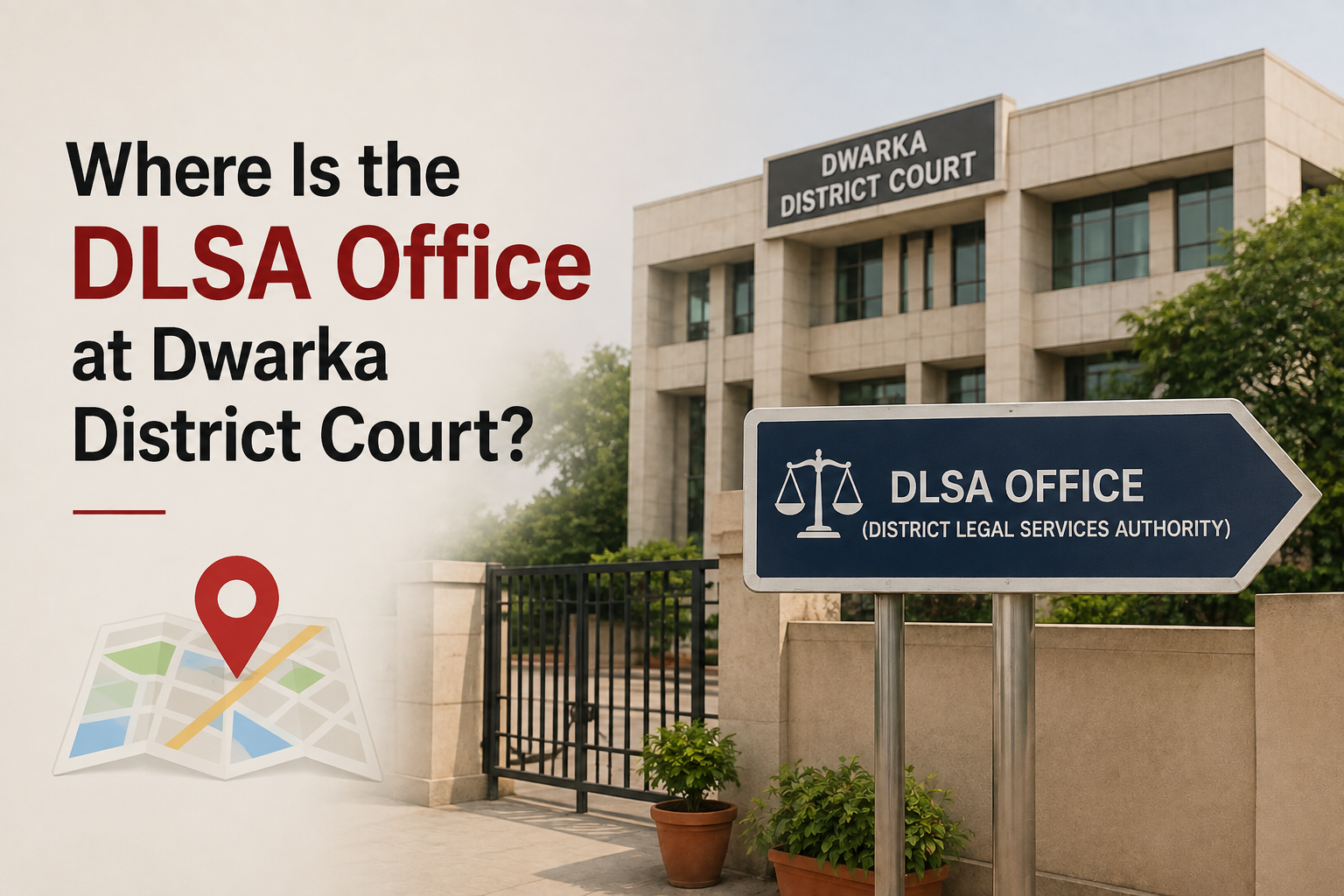 Where Is the DLSA Office at Dwarka District Court?