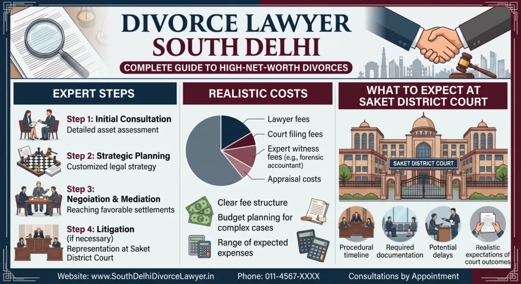Divorce Lawyer South Delhi: High-Net-Worth Divorce Guide 2026