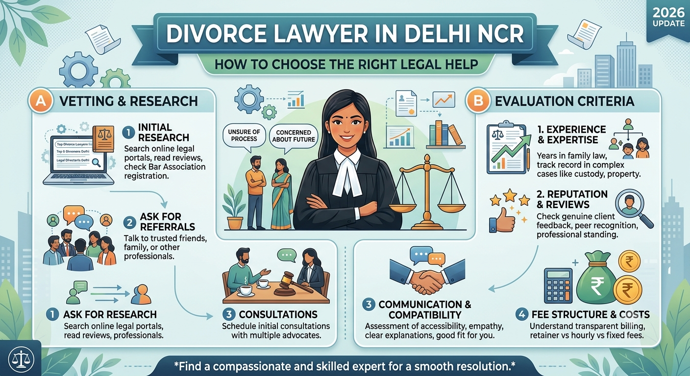 Divorce Lawyer in Delhi NCR | Legal Guide 2026