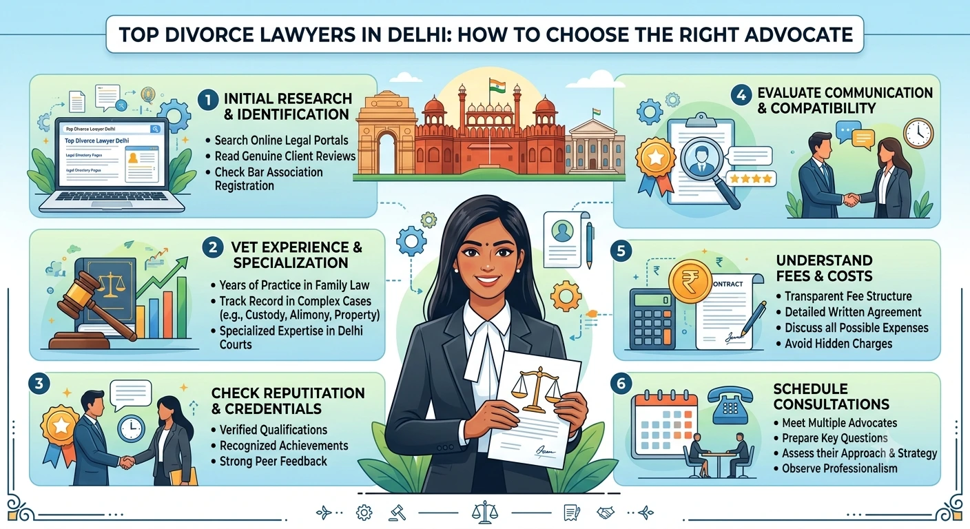 Top Divorce Lawyers in Delhi: How to Choose One