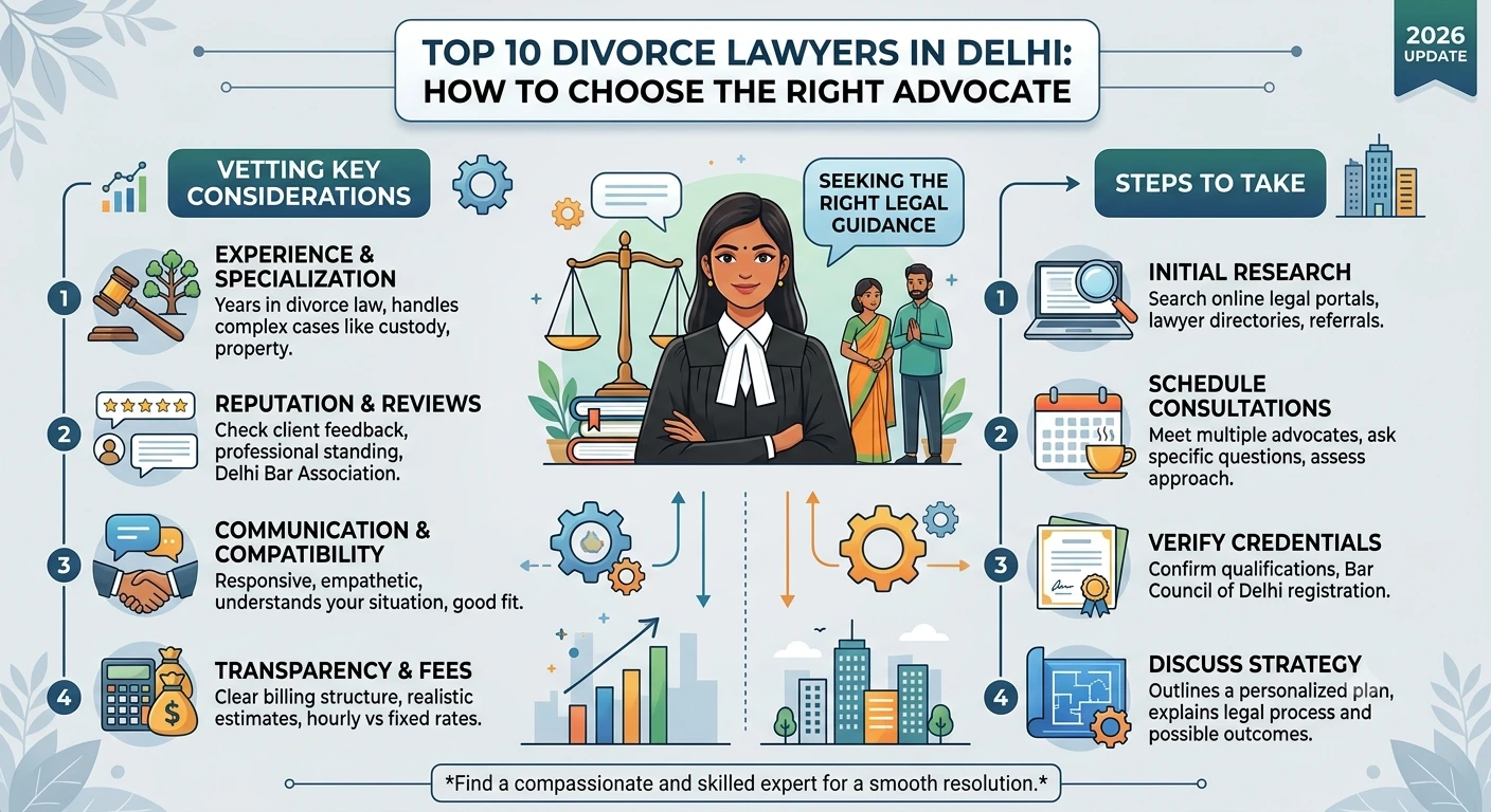 Top 10 Divorce Lawyers in Delhi: How to Choose
