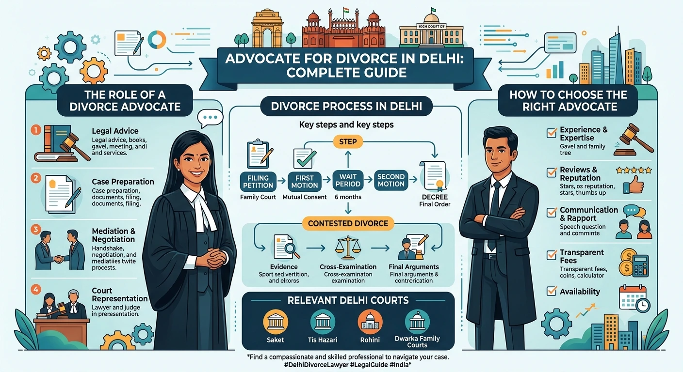 Advocate for Divorce in Delhi: Guide to Choosing One