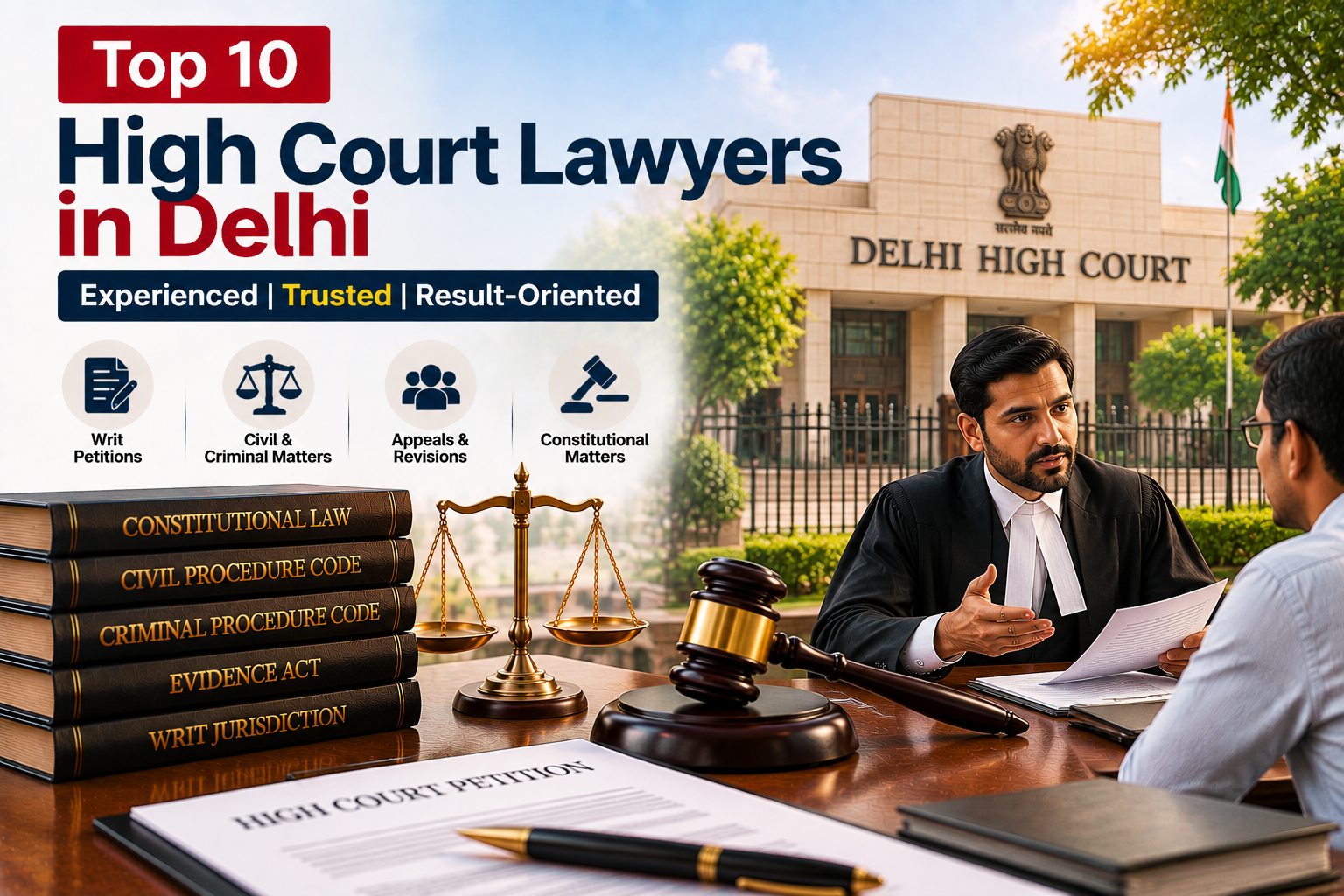 Top 10 High Court Lawyers in Delhi | Delhi HC Advocates