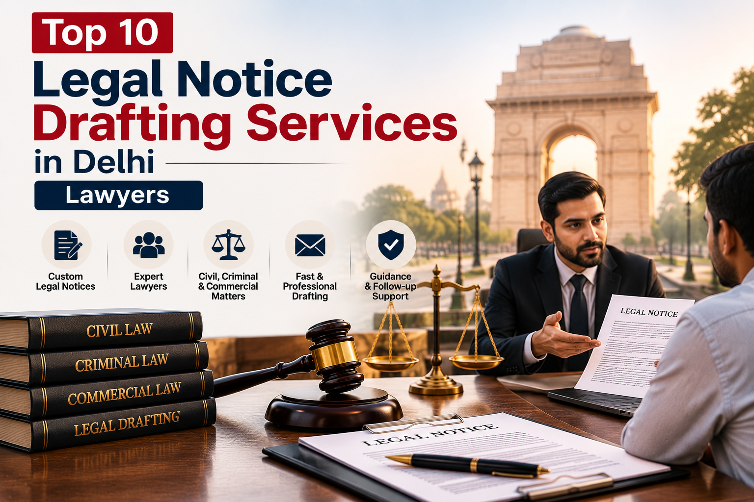 Top 10 Legal Notice Drafting Services in Delhi | Lawyers