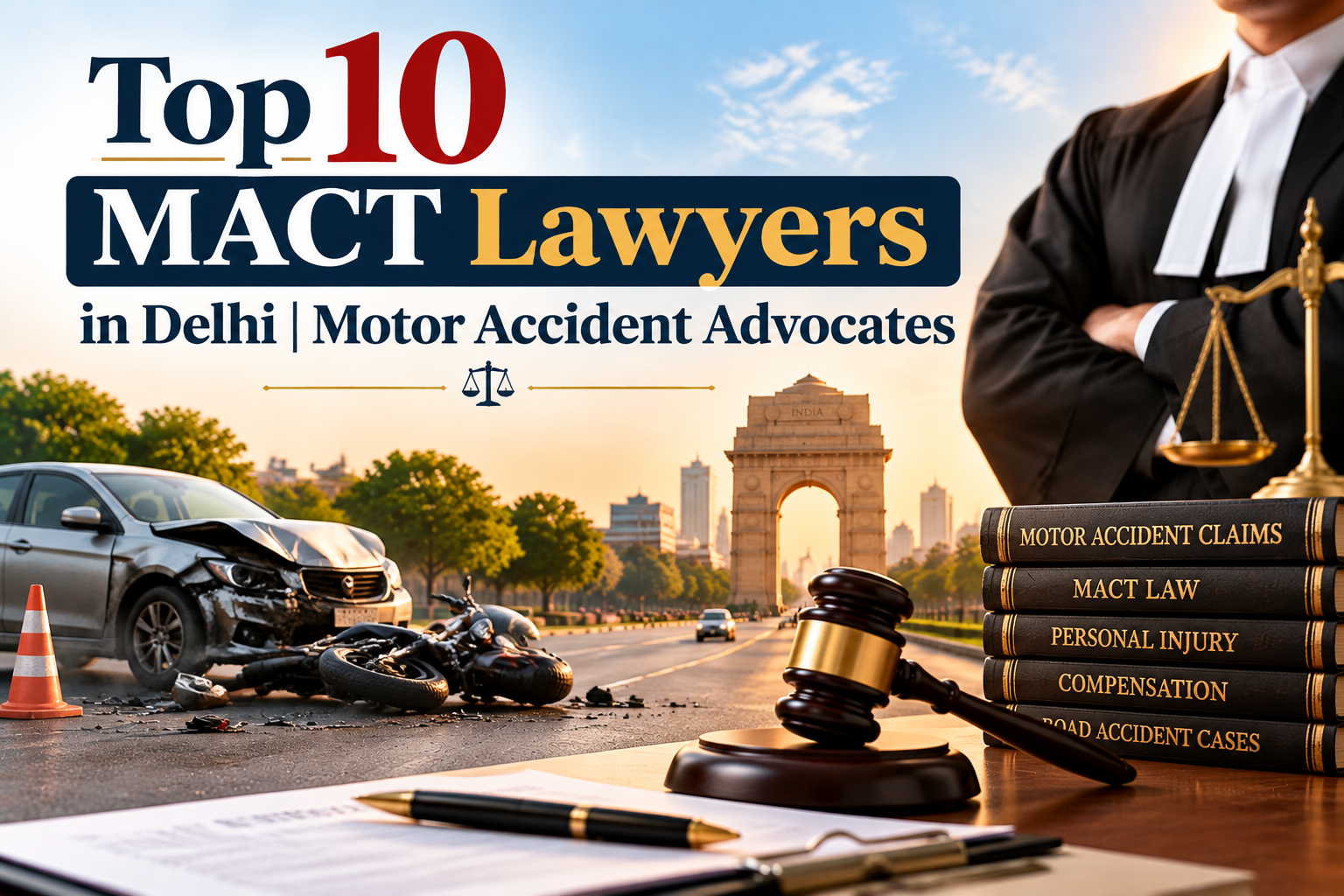 Top 10 MACT Lawyers in Delhi | Motor Accident Advocates